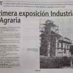 Recuerdo de la primera exposición , Diario Historia Sociedad Rural de Pergamino